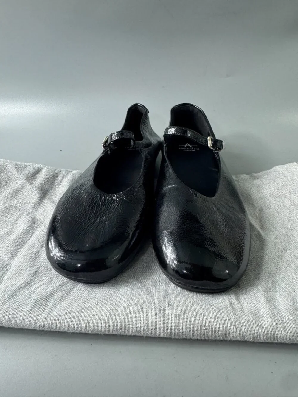 NWOT Aquatalia Black Patent Mary Jane, Size 6 1/2